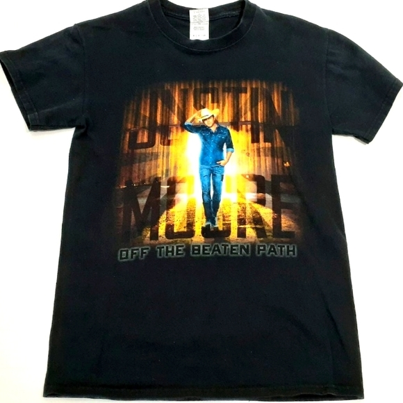 Justin Moore Concert Tee Shirt Size Small "Off The Beaten Path" #B84 - Picture 1 of 8